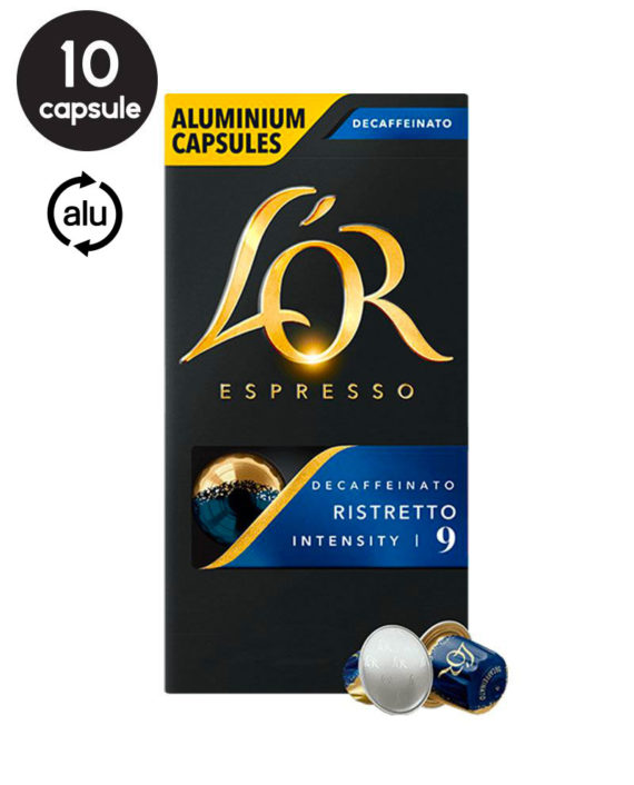10 Capsule L'Or Espresso Ristretto Decaffeinato - Compatibile Nespresso