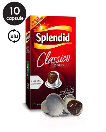 10 Capsule Aluminiu Splendid Classico – Compatibile Nespresso