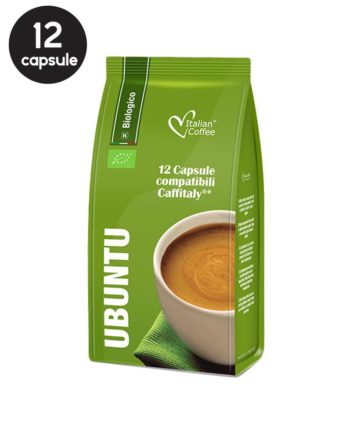 12 Capsule Italian Coffee Ubuntu Bio – Compatibile Cafissimo / Caffitaly / BeanZ