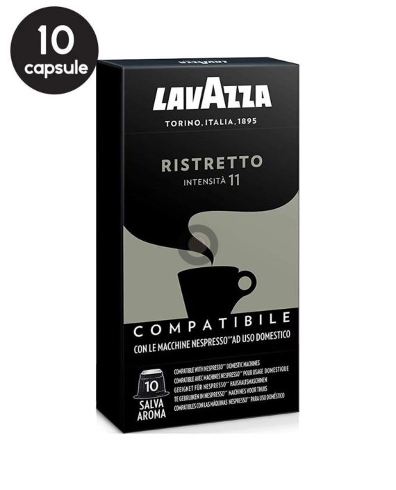 10 Capsule Lavazza Espresso Ristretto - Compatibile Nespresso