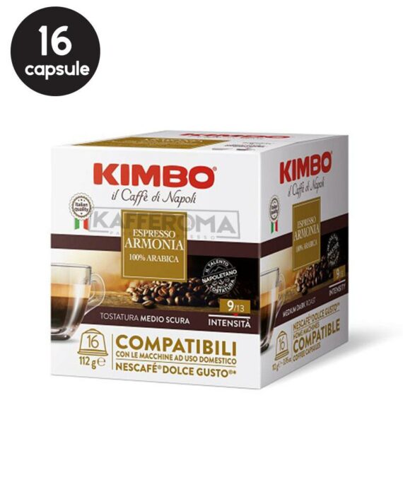 16 Capsule Kimbo Armonia - Compatibile Dolce Gusto