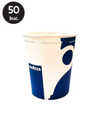 50 Pahare Carton Lavazza 6oz (180 ml)