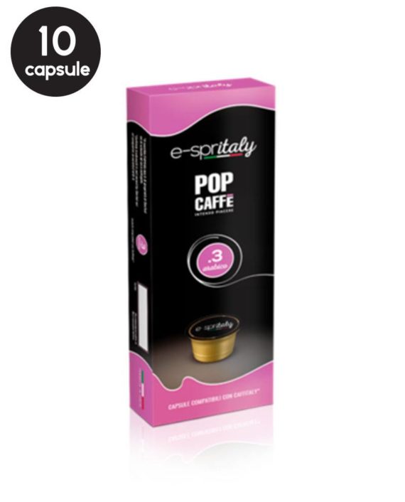 10 Capsule Pop Caffe Miscela 3 Arabica - Compatibile Cafissimo / Caffitaly / BeanZ