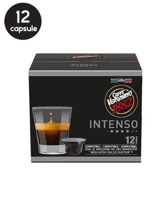 12 Capsule Caffe Vergnano Intenso - Compatibile Dolce Gusto