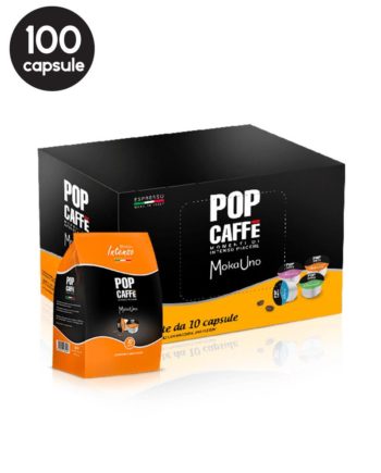 100 Capsule Pop Caffe Miscela 1 Intenso – Compatibile Uno System