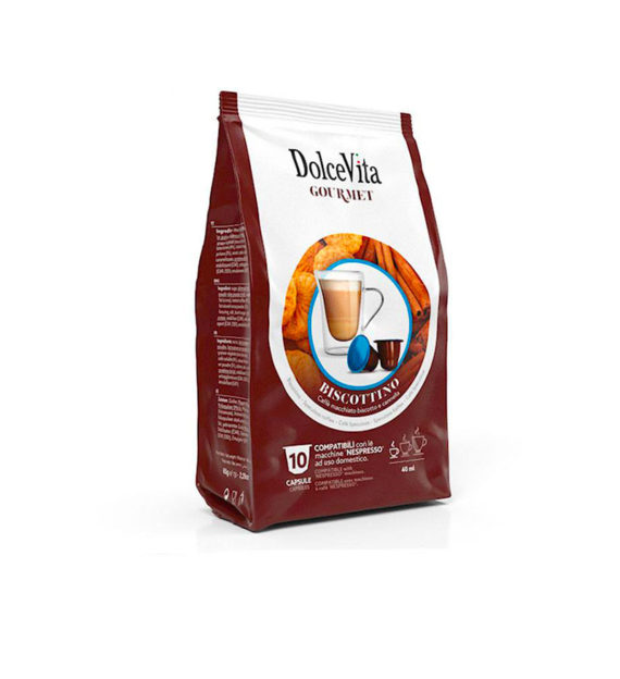 10 Capsule DolceVita Biscottino - Compatibile Nespresso