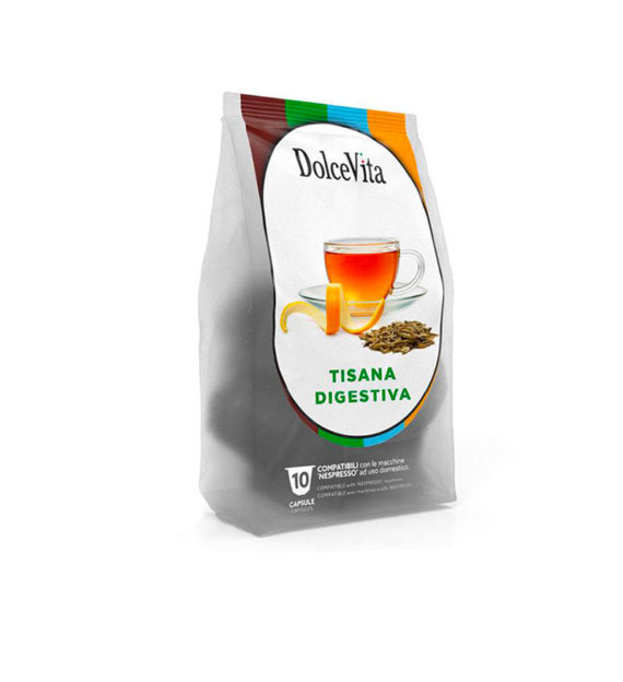 10 Capsule DolceVita Ceai Digestiv - Compatibile Nespresso