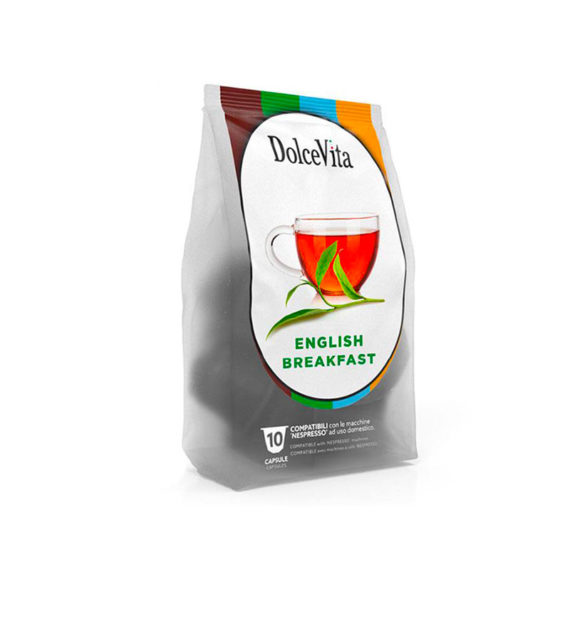10 Capsule DolceVita Ceai English Breakfast - Compatibile Nespresso