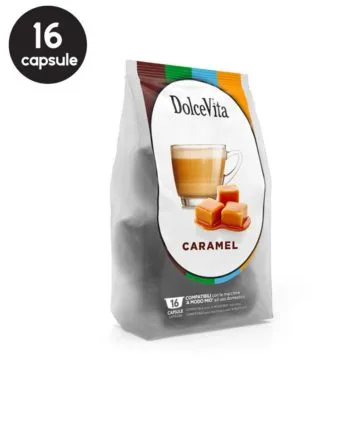 16 Capsule DolceVita Caramelito - Compatibile A Modo Mio