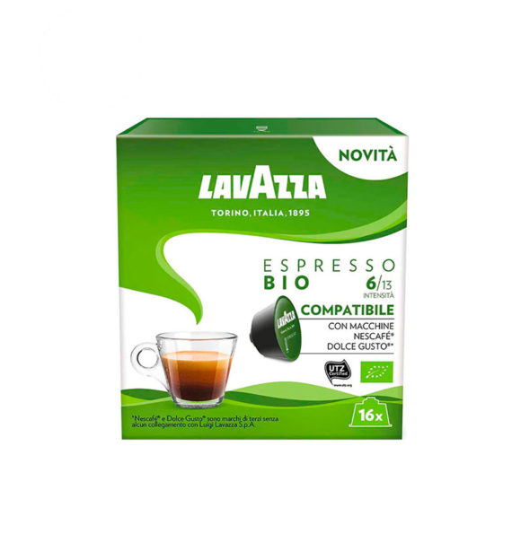 16 Capsule Lavazza Espresso Bio - Compatibile Dolce Gusto