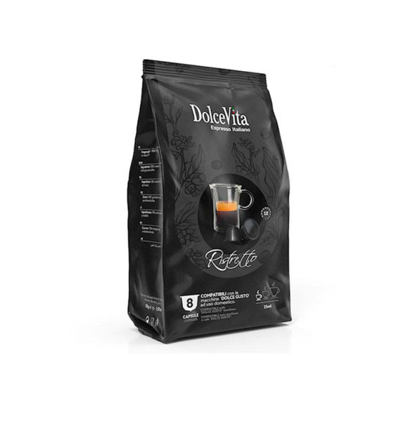 8 Capsule DolceVita Espresso Ristretto - Compatibile Dolce Gusto