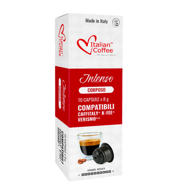 10 Capsule Italian Coffee Intenso Corposo - Compatibile Cafissimo / Caffitaly / BeanZ