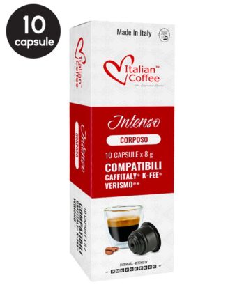 10 Capsule Italian Coffee Intenso Corposo - Compatibile Cafissimo / Caffitaly / BeanZ
