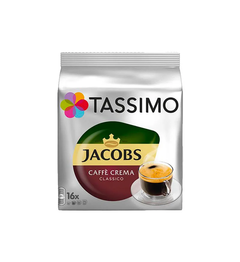 16 Capsule Tassimo Jacobs Caffe Crema Classico 16 Capsule Tassimo Jacobs Caffe Crema Classico