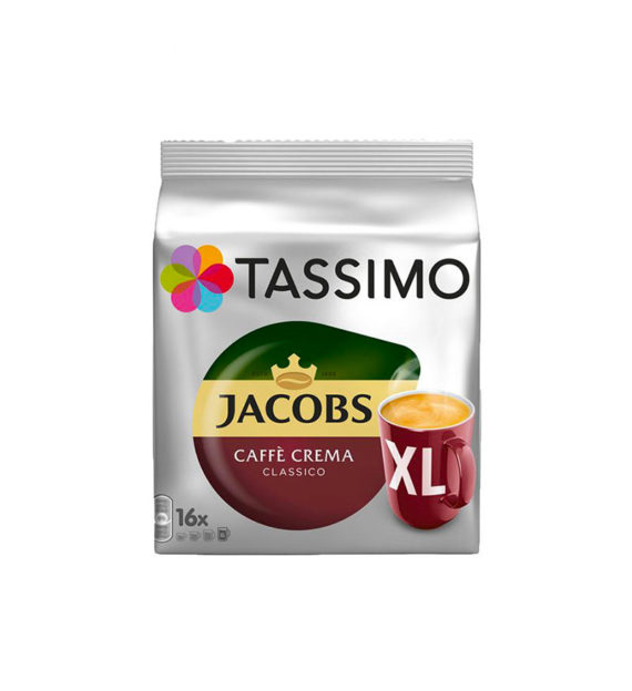 16 Capsule Tassimo Jacobs Caffe Crema Classico XL
