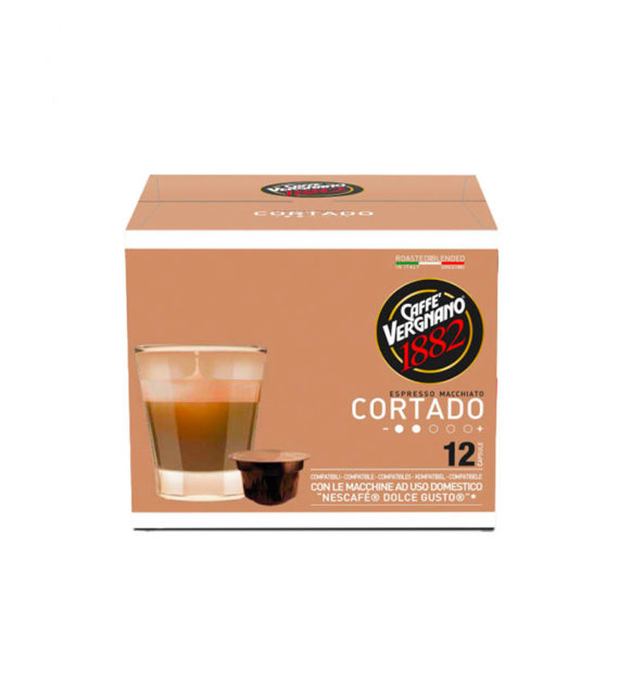 12 Capsule Caffe Vergnano Cortado - Compatibile Dolce Gusto