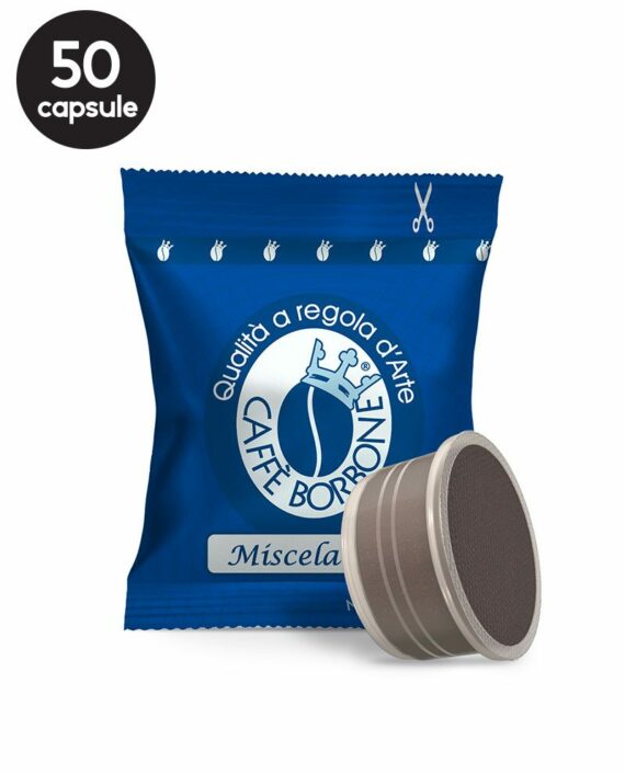 50 Capsule Borbone Espresso Miscela Blu – Compatibile Espresso Point