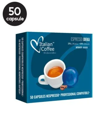 50 Capsule Italian Coffee Deka - Compatibile Nespresso Professional 50 Capsule Italian Coffee Deka - Compatibile Nespresso Professional