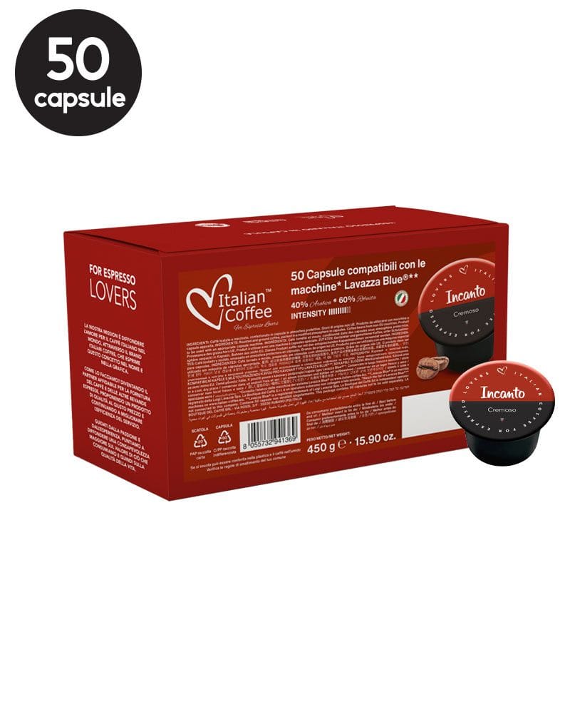 50 Capsule Italian Coffee Incanto Cremoso – Compatibile Lavazza Blue 50 Capsule Italian Coffee Incanto Cremoso – Compatibile Lavazza Blue