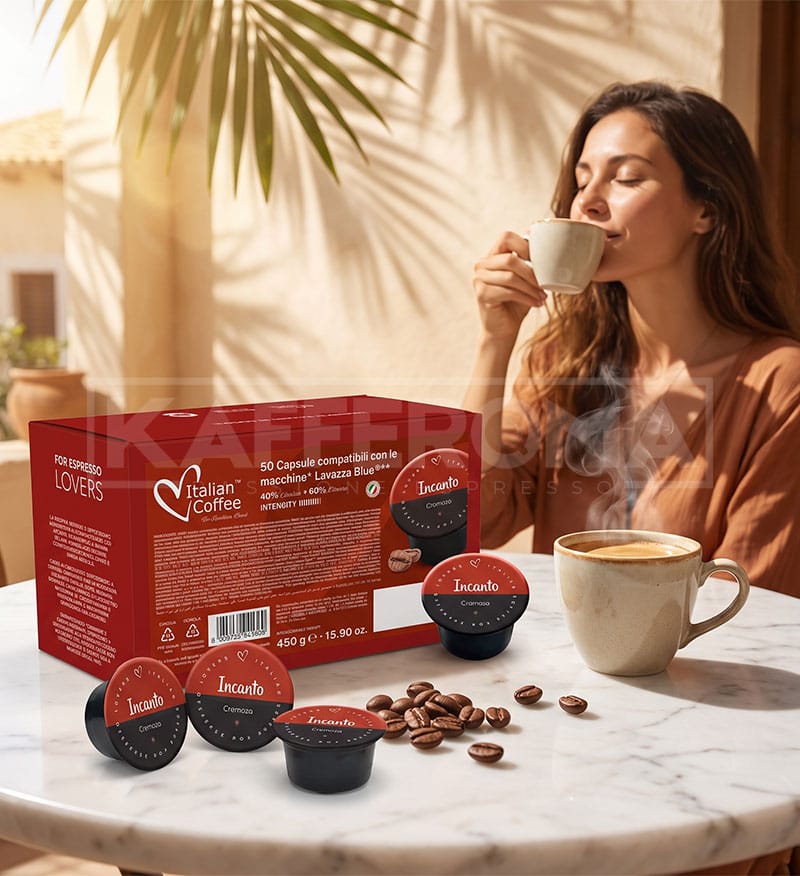 50 Capsule Italian Coffee Incanto Cremoso – Compatibile Lavazza Blue 50 Capsule Italian Coffee Incanto Cremoso – Compatibile Lavazza Blue