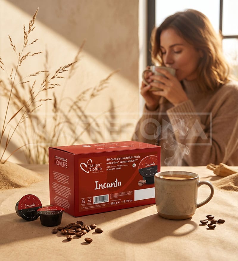 50 Capsule Italian Coffee Incanto Cremoso – Compatibile Lavazza Blue 50 Capsule Italian Coffee Incanto Cremoso – Compatibile Lavazza Blue