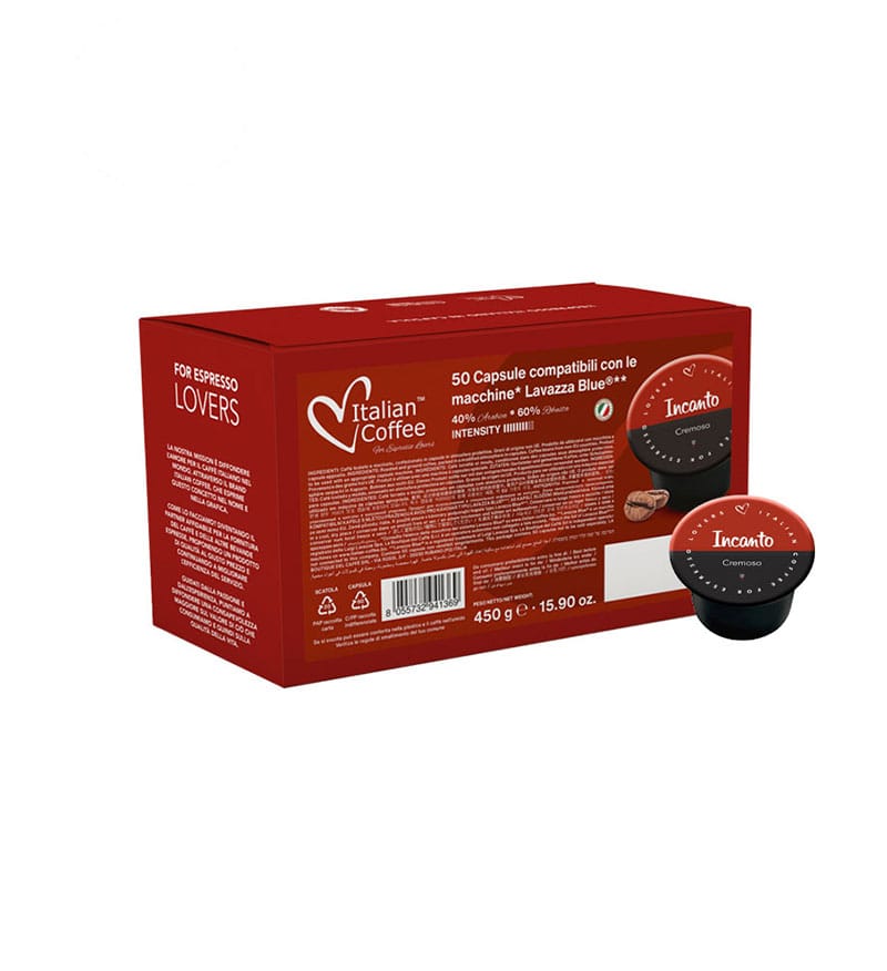 50 Capsule Italian Coffee Incanto Cremoso – Compatibile Lavazza Blue 50 Capsule Italian Coffee Incanto Cremoso – Compatibile Lavazza Blue