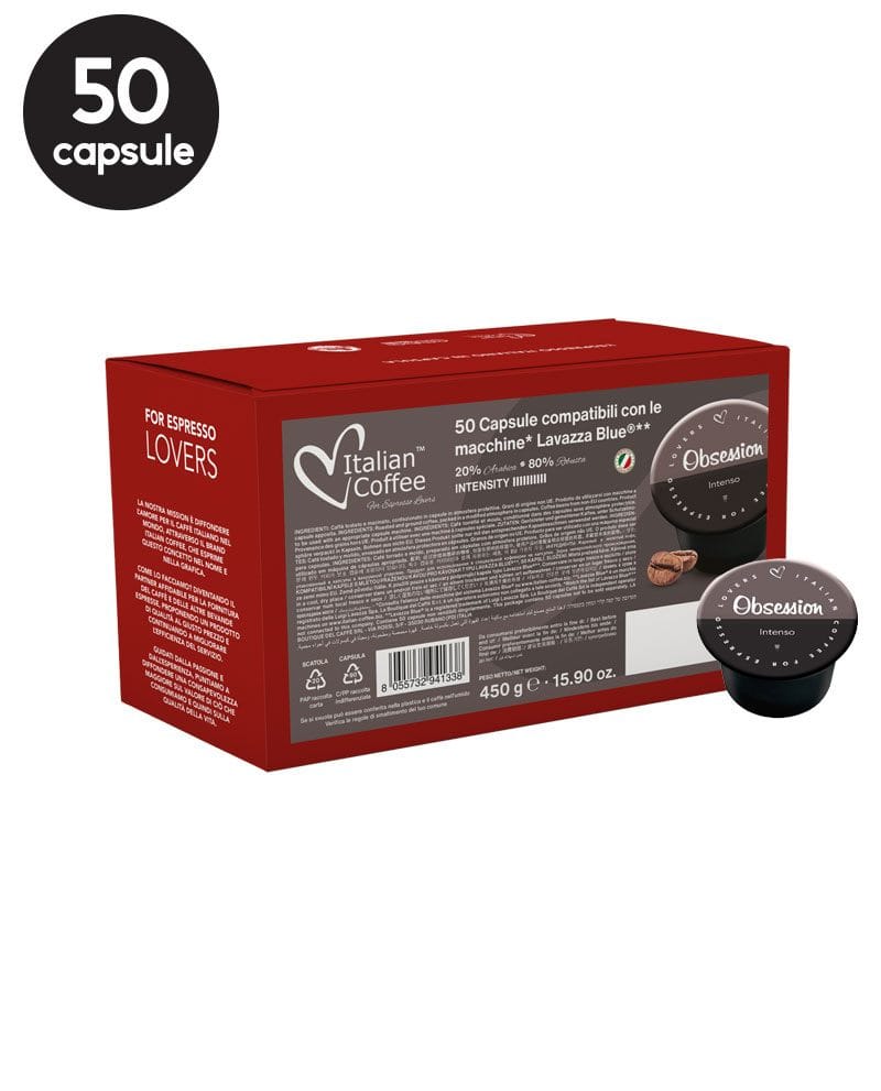 50 Capsule Italian Coffee Obsession Intenso – Compatibile Lavazza Blue 50 Capsule Italian Coffee Obsession Intenso – Compatibile Lavazza Blue