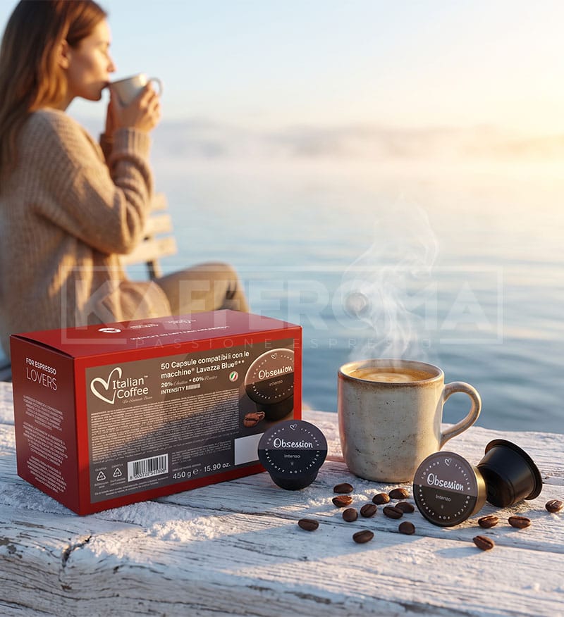 50 Capsule Italian Coffee Obsession Intenso – Compatibile Lavazza Blue 50 Capsule Italian Coffee Obsession Intenso – Compatibile Lavazza Blue