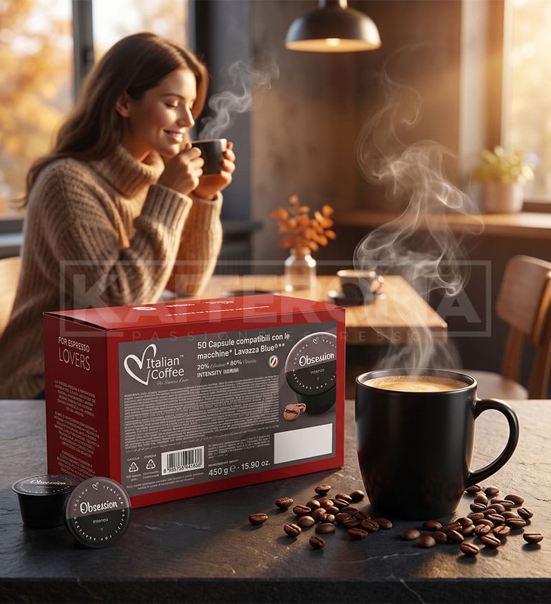 50 Capsule Italian Coffee Obsession Intenso – Compatibile Lavazza Blue 50 Capsule Italian Coffee Obsession Intenso – Compatibile Lavazza Blue