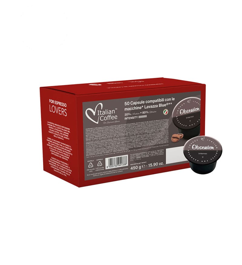 50 Capsule Italian Coffee Obsession Intenso – Compatibile Lavazza Blue 50 Capsule Italian Coffee Obsession Intenso – Compatibile Lavazza Blue