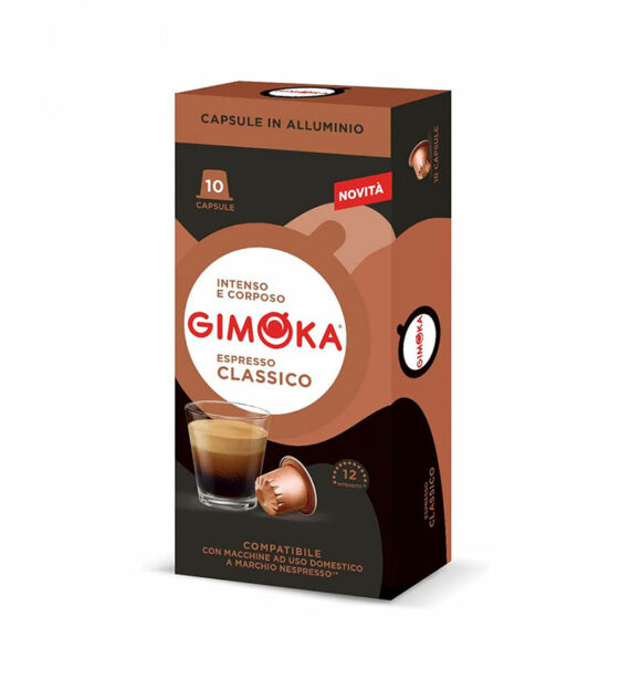 10 Capsule Aluminiu Gimoka Classico - Compatibile Nespresso