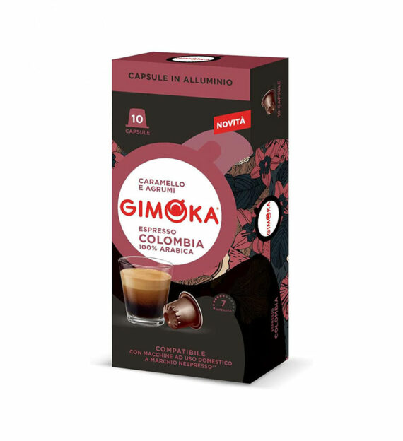 10 Capsule Aluminiu Gimoka Colombia - Compatibile Nespresso