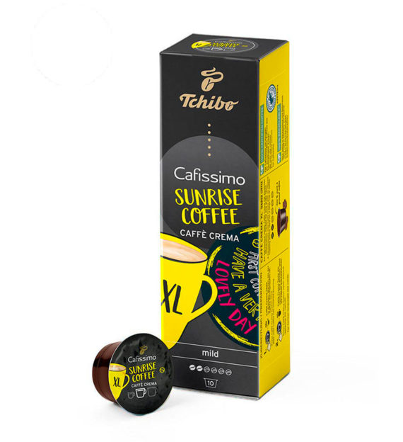 10 Capsule Tchibo Cafissimo Caffe Crema Sunrise Coffee XL