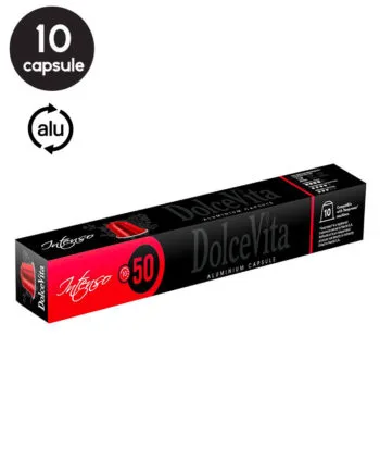 10 Capsule Aluminiu DolceVita Intenso - Compatibile Nespresso