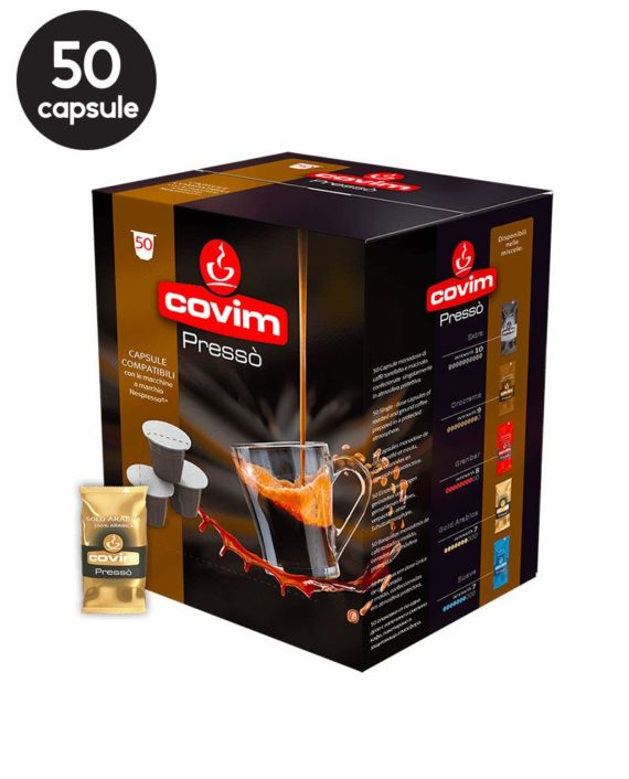 50 Capsule Covim Espresso Gold Arabica - Compatibile Nespresso