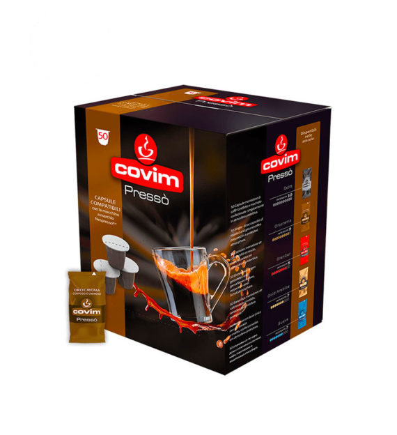 50 Capsule Covim Espresso Orocrema - Compatibile Nespresso