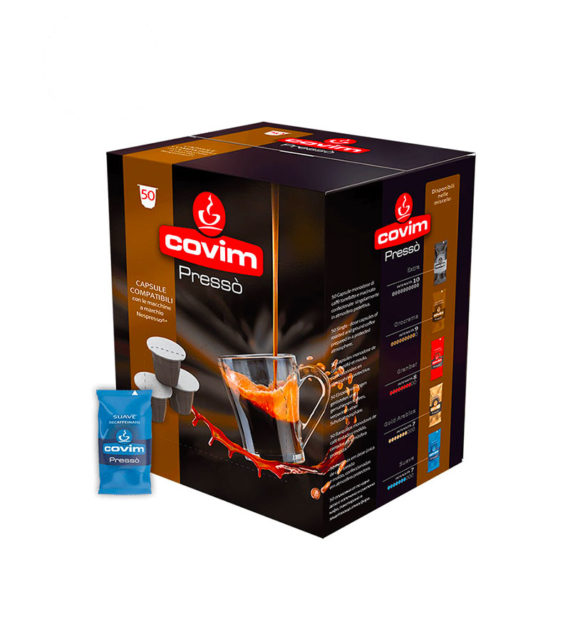 50 Capsule Covim Espresso Suave Decaffeinato - Compatibile Nespresso