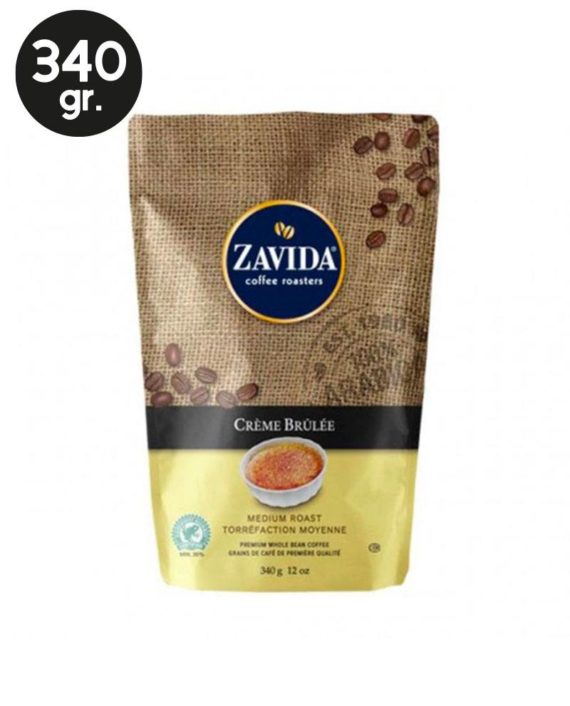 Cafea Boabe Zavida Creme Brulee 340 gr.