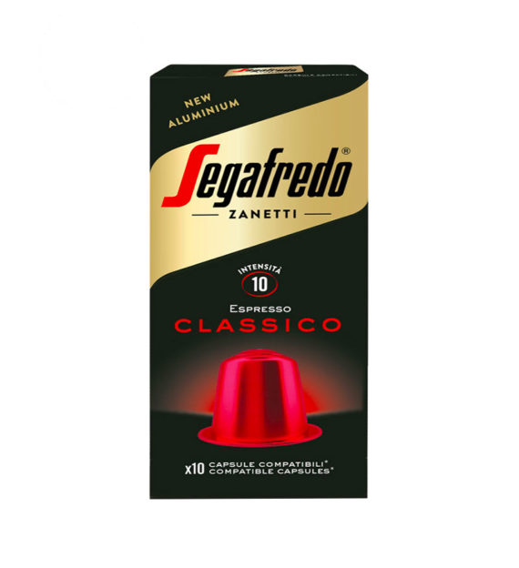 10 Capsule Aluminiu Segafredo Espresso Classico - Compatibile Nespresso