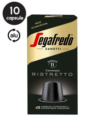 10 Capsule Aluminiu Segafredo Espresso Ristretto - Compatibile Nespresso