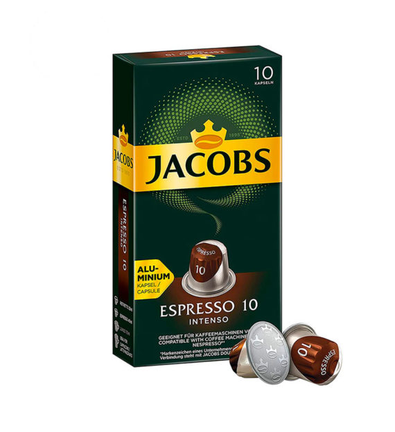 10 Capsule Jacobs Espresso Intenso - Compatibile Nespresso
