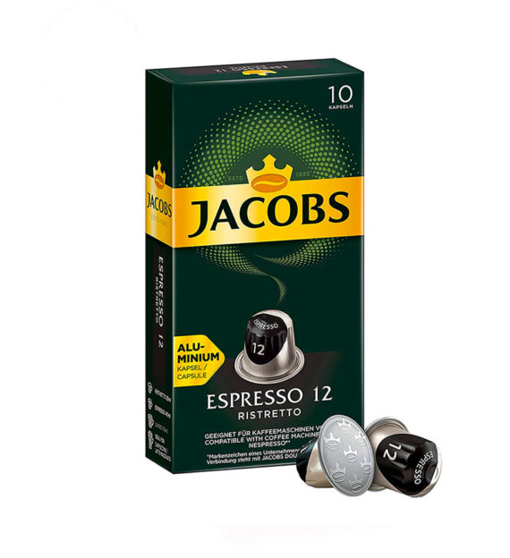 10 Capsule Jacobs Espresso Ristretto - Compatibile Nespresso