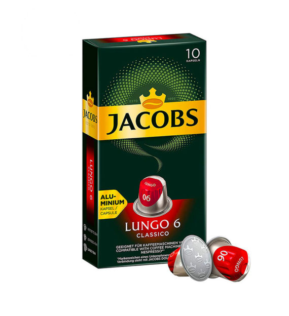 10 Capsule Jacobs Lungo Classico - Compatibile Nespresso
