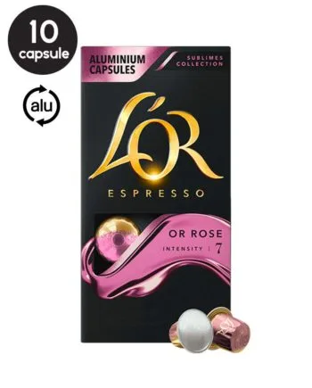 10 Capsule L'Or Espresso Or Rose - Compatibile Nespresso