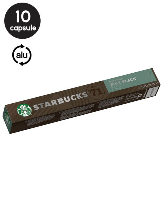 10 Capsule Starbucks Pike Place Roast Lungo - Compatibile Nespresso