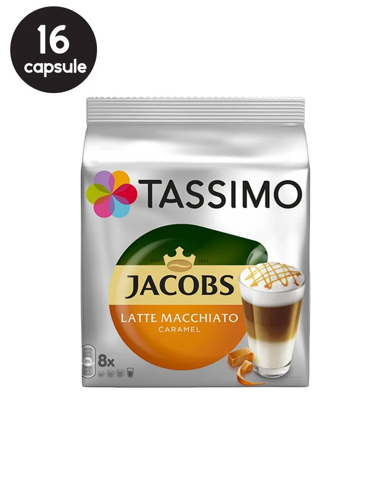 16 (8+8) Capsule Tassimo Jacobs Latte Macchiato Caramel 16 (8+8) Capsule Tassimo Jacobs Latte Macchiato Caramel