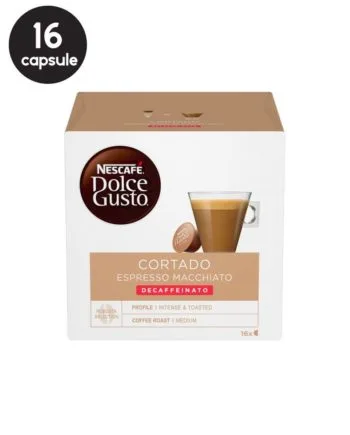 16 Capsule Nescafe Dolce Gusto Cortado Decaffeinato 16 Capsule Nescafe Dolce Gusto Cortado Decaffeinato