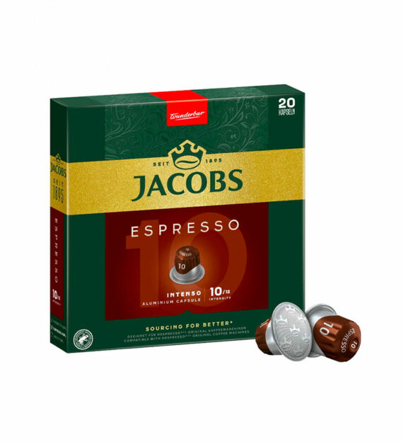 20 Capsule Jacobs Espresso Intenso - Compatibile Nespresso