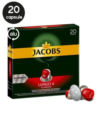 20 Capsule Jacobs Lungo Classico - Compatibile Nespresso
