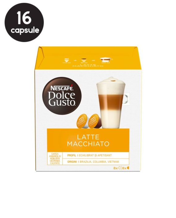 16 (8+8) Capsule Nescafe Dolce Gusto Latte Macchiato